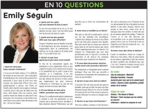 Emily Séguin 10 questions LE CHOIX